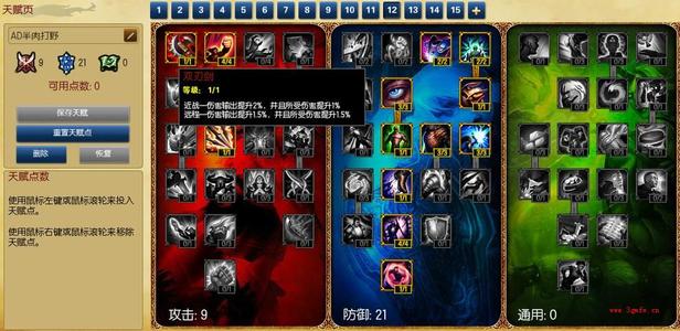 s4天赋加点_求lol英雄联盟S4天赋加点图？