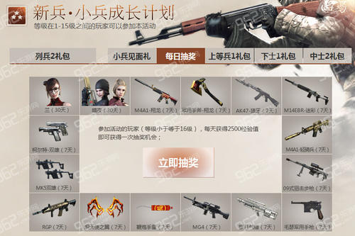 cf新兵小兵成长计划_穿越火线新兵小兵成长计划到了10级怎样领不了
