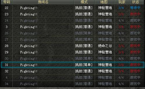 CF打挑战怎么开8人房？