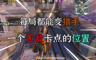 《和平精英》和平精英：突变团竞，一个无敌卡点的位置，每局都能变猎手！游戏：和平精英，刺激战场，吃鸡，手游射击游戏生存游戏。喜欢本期视频的小伙伴，不要忘记点赞评论(视频)