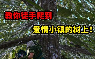 《和平精英教学》和平精英：教你爬到爱情小镇的树上！在这里还能获得战神的祝福？(视频)