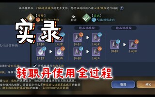 《天涯明月刀》【天道手游】记录使用丹的全过程(视频)