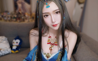 《天涯明月刀》烂团cosplay天涯岳明刀ol岳明心(视频)