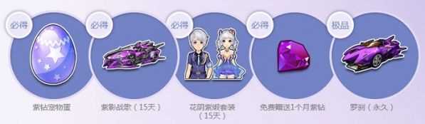 QQ飞车全民紫钻活动送什么？ QQ飞车全民紫钻活动网址