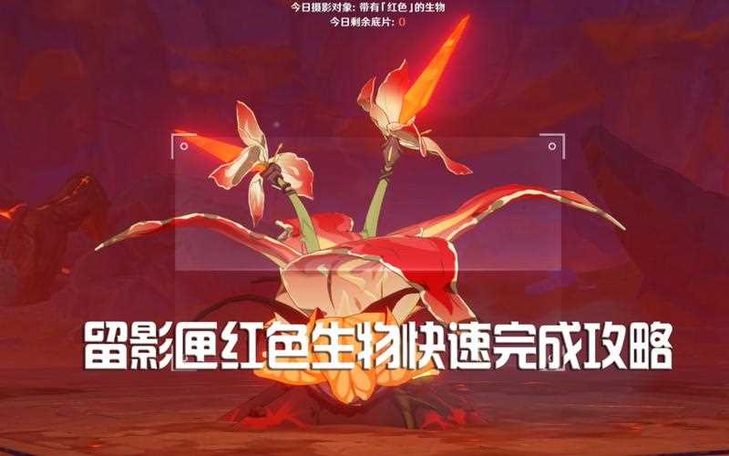 原神红色生物有哪些 红色生物拍照地点推荐_原神带有红色的生物攻略