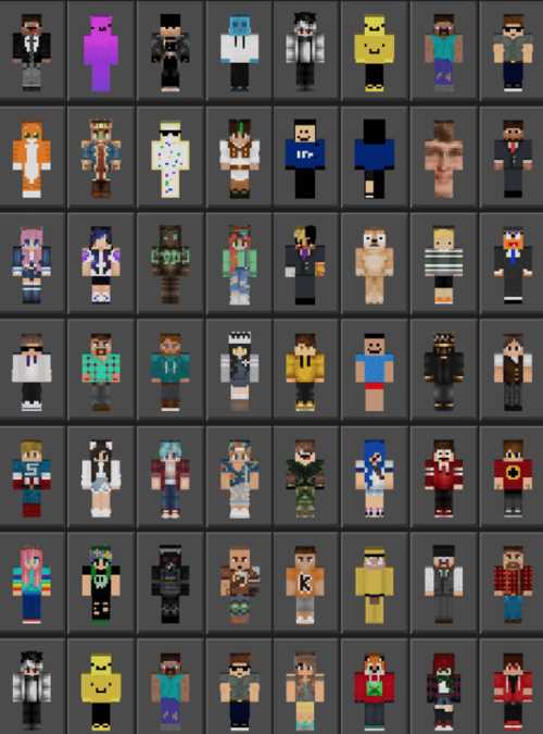 我的世界Minecraft1.8人物皮肤合集分享_我的世界人物皮肤攻略